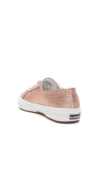 Shop Superga 2750 Metallic Sneaker In Metallic Gold