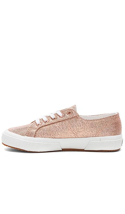 Shop Superga 2750 Metallic Sneaker In Metallic Gold