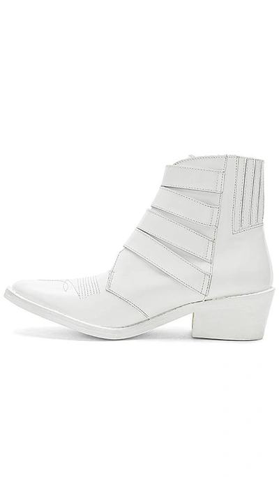 Shop Toga Western Buckle Bootie In White