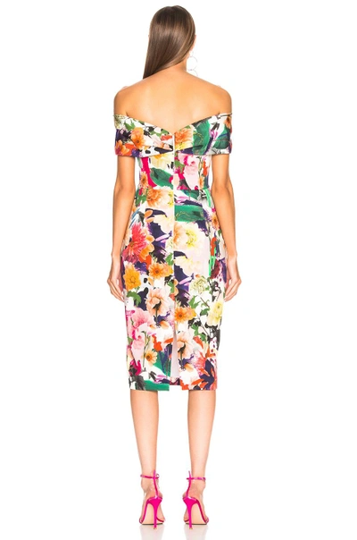 Shop Cushnie Et Ochs Cushnie Alba Dress In Floral,green,yellow