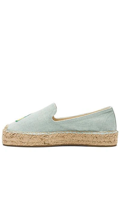 Shop Soludos Mimosa Platform Smoking Slipper In Chambray