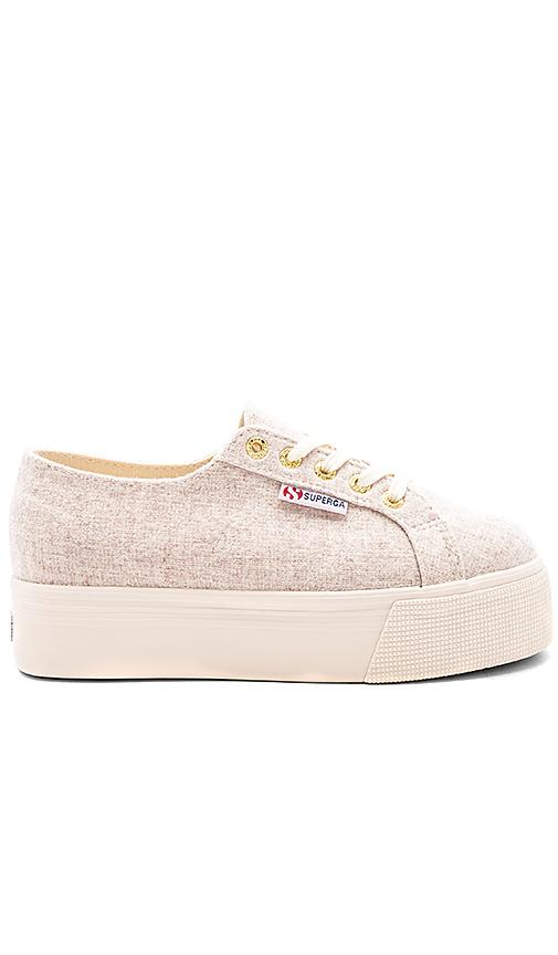 superga beige platform
