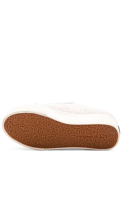 Superga 2790 Polywool Platform Sneaker In Beige