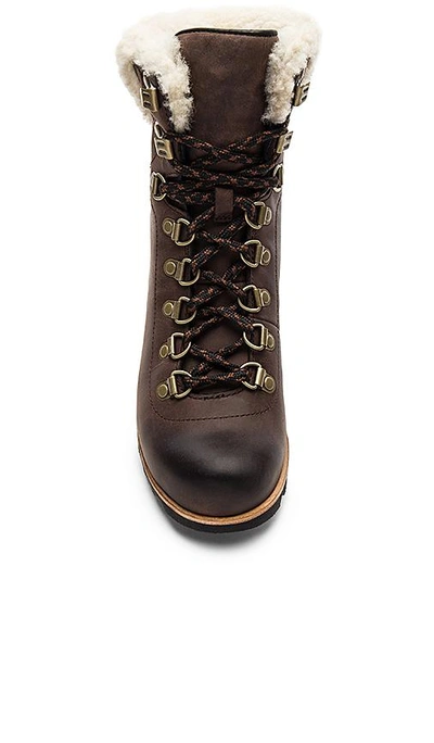 Shop Sorel Conquest Wedge Shearling In Brown