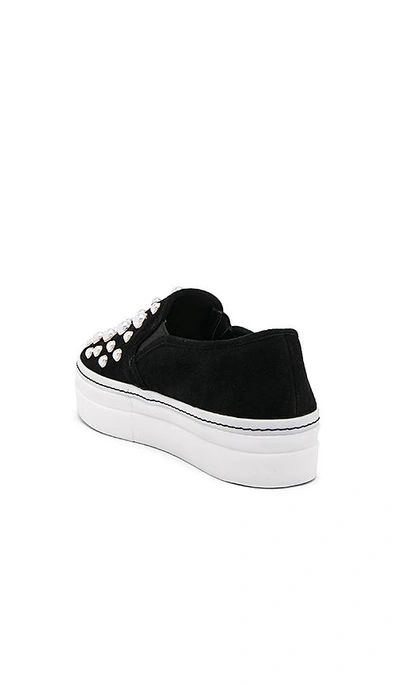 Shop Alice And Olivia Sasha Pearl Sneaker In Black