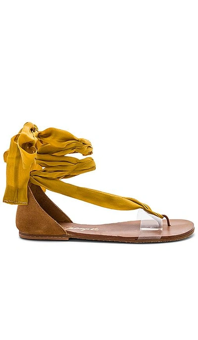 Free People Barcelona Wrap Sandals In Yellow | ModeSens