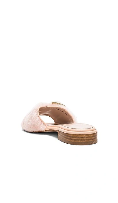 Shop Stuart Weitzman Fuzzywuz Slide In Nude