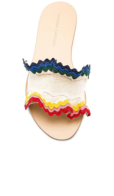 Shop Loeffler Randall Birdie Ruffle Sandal In Cream