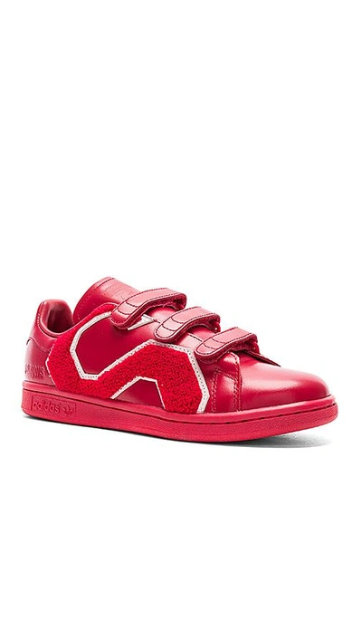 Shop Adidas Originals Stan Smith Comfort Badge Sneaker In Red