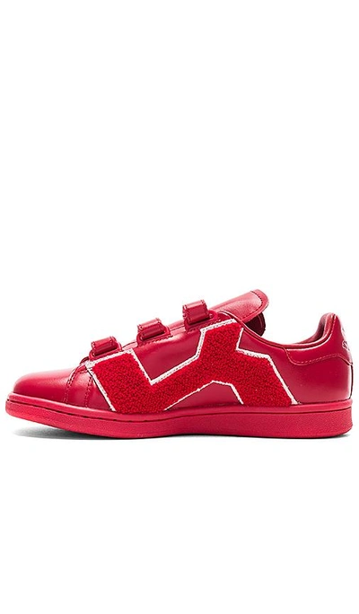 Shop Adidas Originals Stan Smith Comfort Badge Sneaker In Red