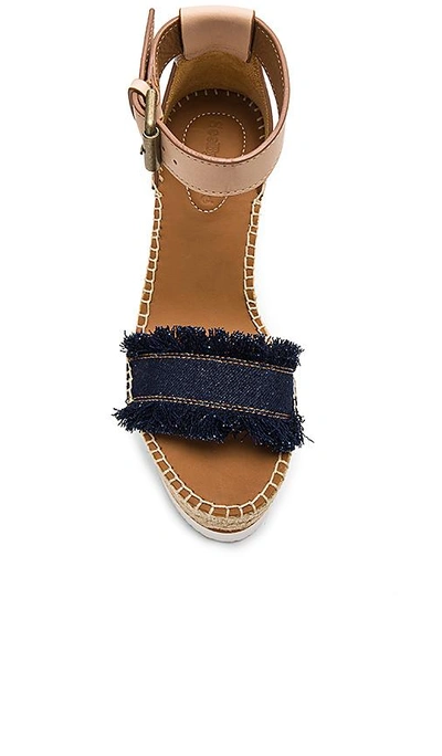 Shop See By Chloé Frayed Wedge.