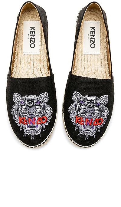 Shop Kenzo Classic Tiger Espadrille In Black