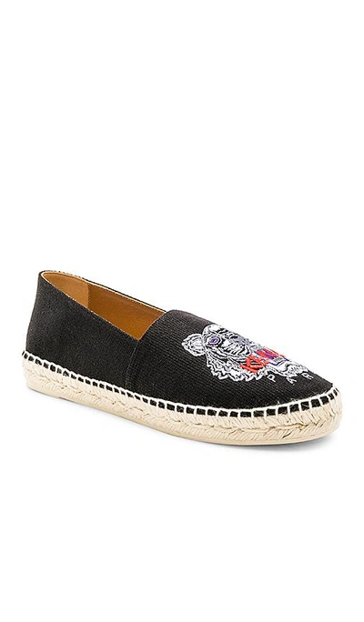 Shop Kenzo Classic Tiger Espadrille In Black