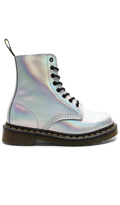 Shop Dr. Martens' Pascal Im Boot In Metallic Silver