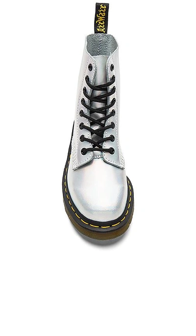 Shop Dr. Martens' Pascal Im Boot In Metallic Silver