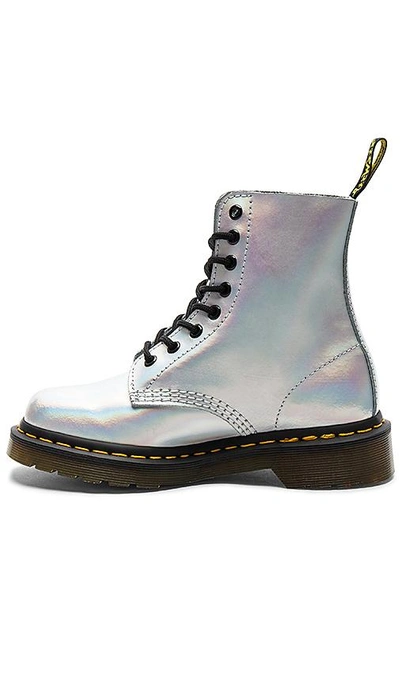 Shop Dr. Martens' Pascal Im Boot In Metallic Silver