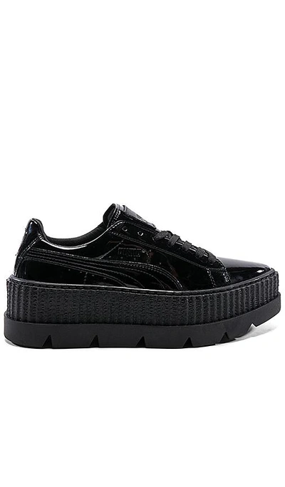 Inschrijven walvis Weigering Fenty X Puma Fenty Puma X Rihanna Women's Creeper Patent Leather Platform  Sneakers In Puma Black | ModeSens