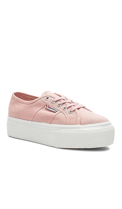Shop Superga 2790 Platform Sneaker In Light Pink