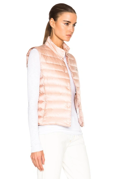 Shop Moncler Liane Polyamide Vest In Neutrals,pink