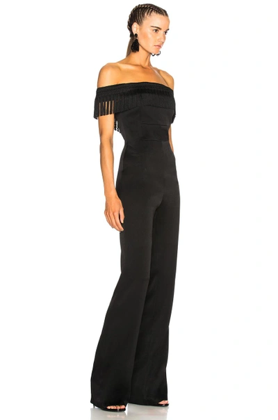 Shop Galvan Conquista Jumpsuit In Black