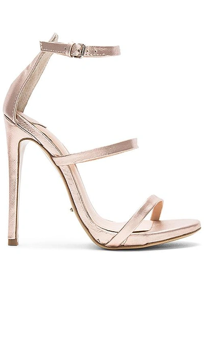 Shop Tony Bianco Atkins Heel In Rose Gold Matt Metallic