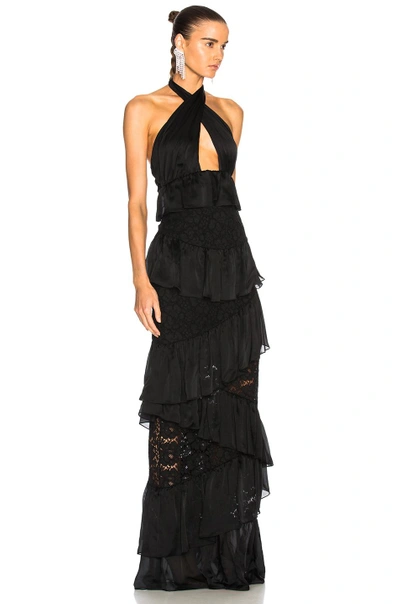 Shop Houghton For Fwrd Alina Gown In Black
