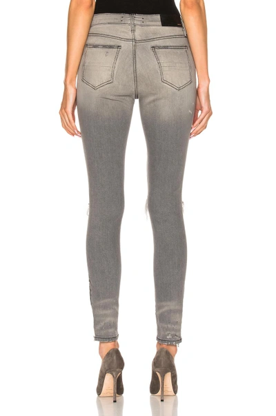 Shop Amiri Thrasher Skinny In Grey