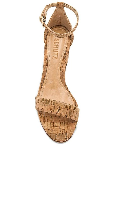 Shop Schutz Chimes Heel In Natural