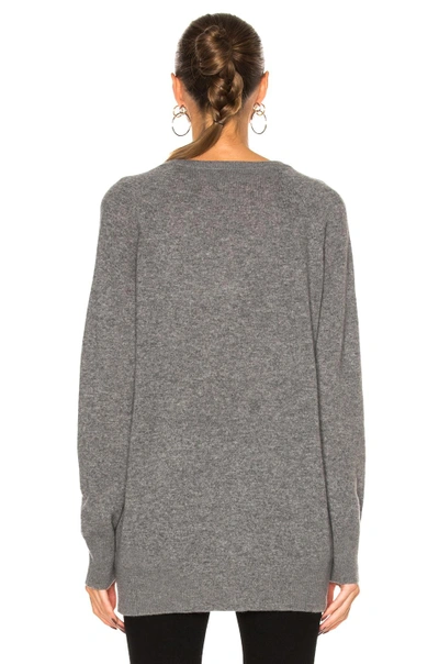 Shop Equipment Asher Cashmere V Neck In Heather Gray