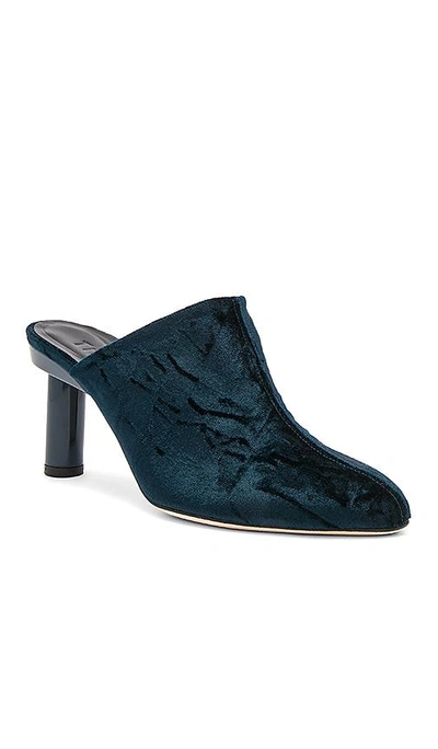 Shop Tibi Zoe Mule In Teal