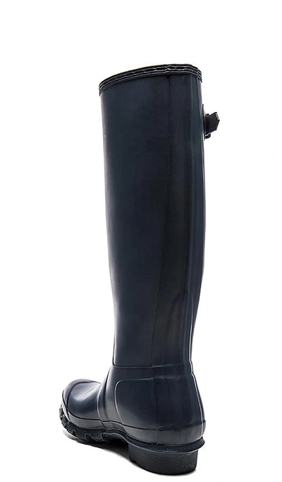 Shop Hunter Original Tall Rain Boot In Navy.