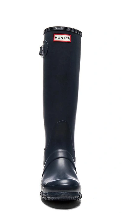 Shop Hunter Original Tall Rain Boot In Navy.