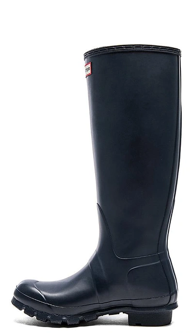 Shop Hunter Original Tall Rain Boot In Navy.