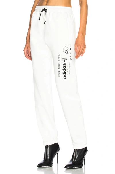 Shop Adidas Originals By Alexander Wang Adidas By Alexander Wang Graphic Joggers In White