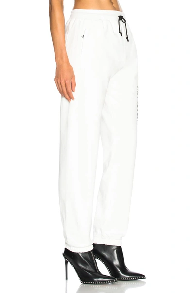 Shop Adidas Originals By Alexander Wang Adidas By Alexander Wang Graphic Joggers In White