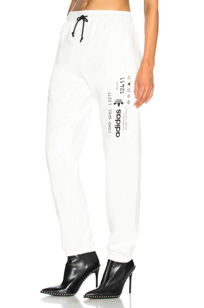 Shop Adidas Originals By Alexander Wang Adidas By Alexander Wang Graphic Joggers In White