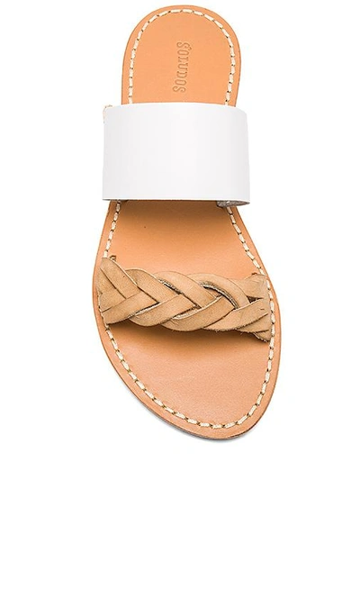 Shop Soludos Braided Slide Sandal In White