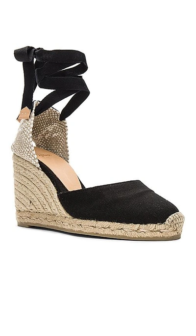 Castaã±er Castañer Woman Espadrilles Black Size 6 Textile Fibers In Black