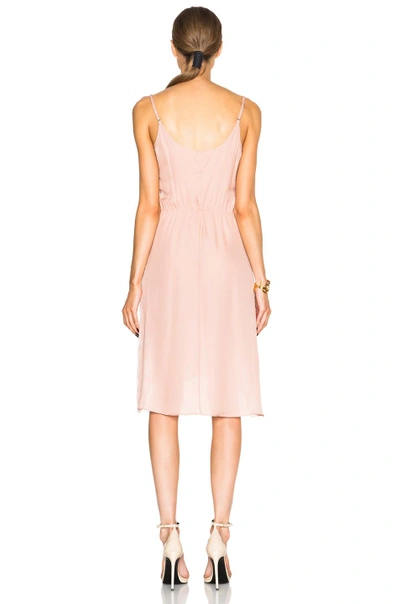 Shop Fleur Du Mal Rose Lace Applique Slip Dress In Pink