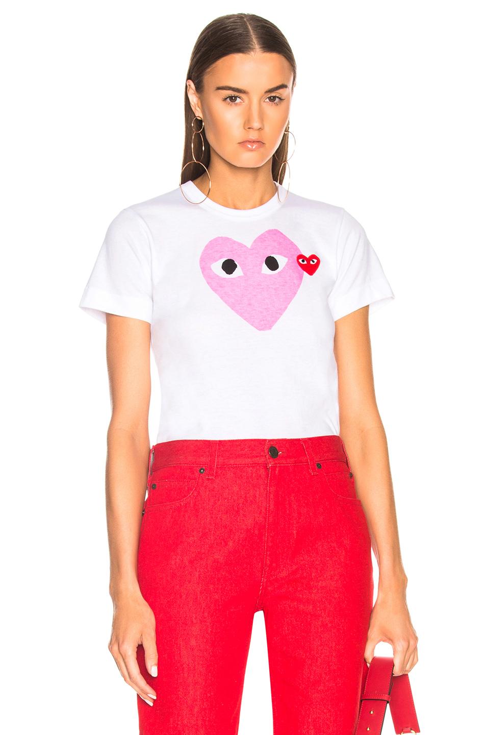 comme des garcons pink heart