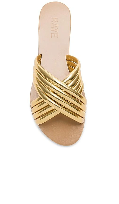 Raye Ziggy Sandal In Gold