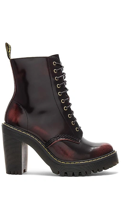 Shop Dr. Martens Kendra Boot In Cherry Red