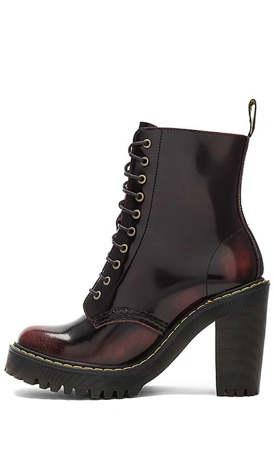 Shop Dr. Martens' Kendra Boot In Cherry Red