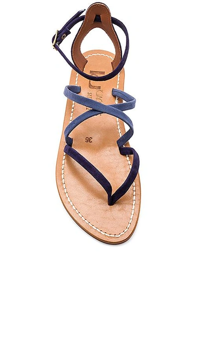 Shop Kjacques Epicure Sandal In Navy