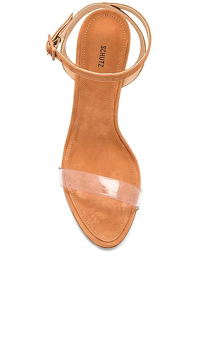 Shop Schutz Geisy Heel In Tan