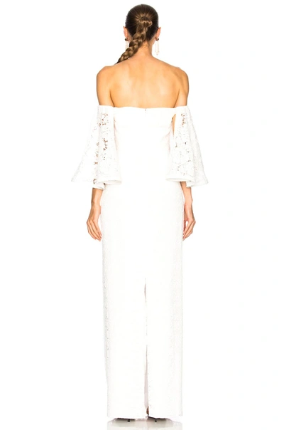 Shop Houghton For Fwrd Gamila Gown In Ivory