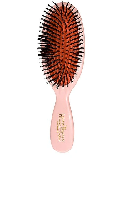 Shop Mason Pearson Pocket All Boar Bristle Hair Brush In Pink