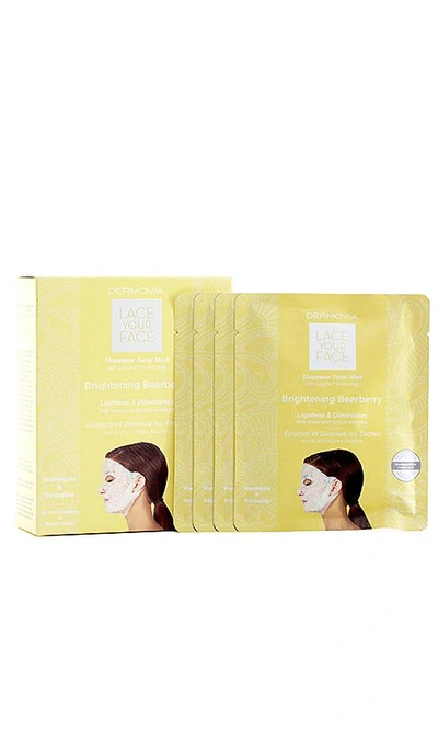 Shop Dermovia Brightening Bearberry Lace Your Face Mask 4 Pack In N,a