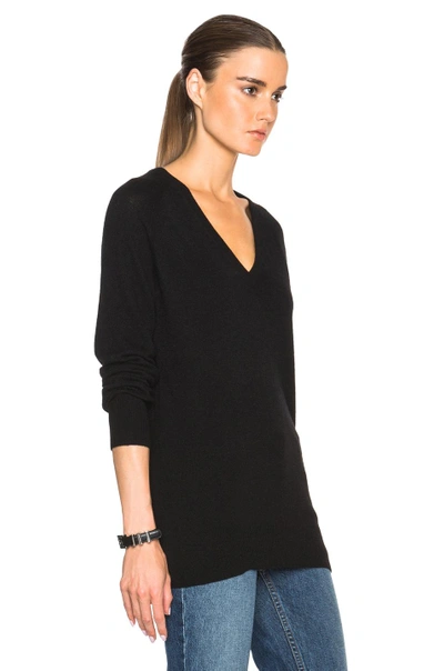 Shop Equipment Asher Cashmere V Neck In Black