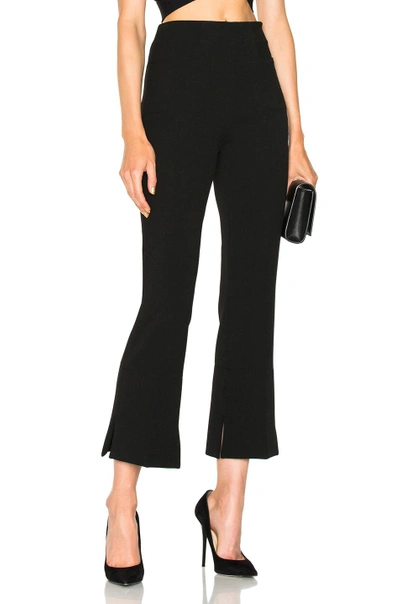 Shop Roland Mouret Goswell Viscose Crepe Trousers In Black